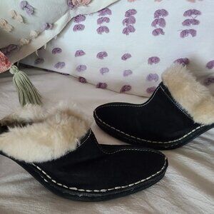 Paolo Suede with Fur Lining Women's Slip-On Heels